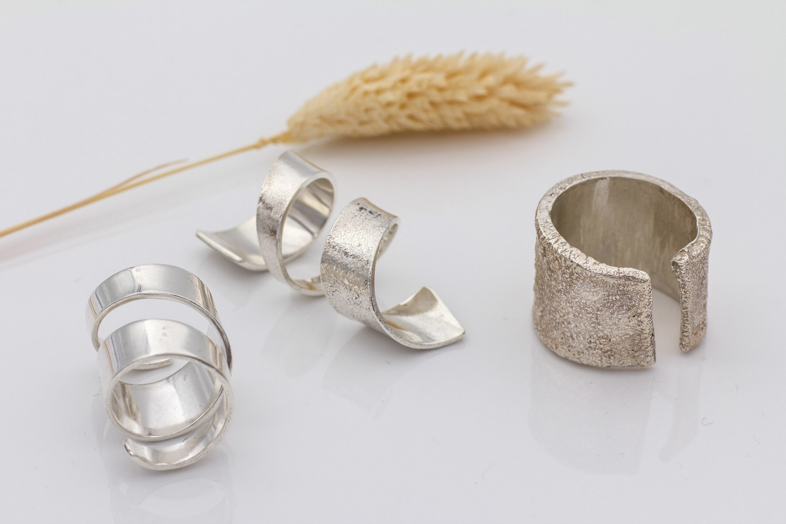 Fingerschienen, Finger Orthese, silver splints, 925 Sterling Silber