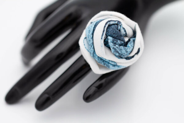 Schmuck aus Textil, textilerschmuck, Stoffring