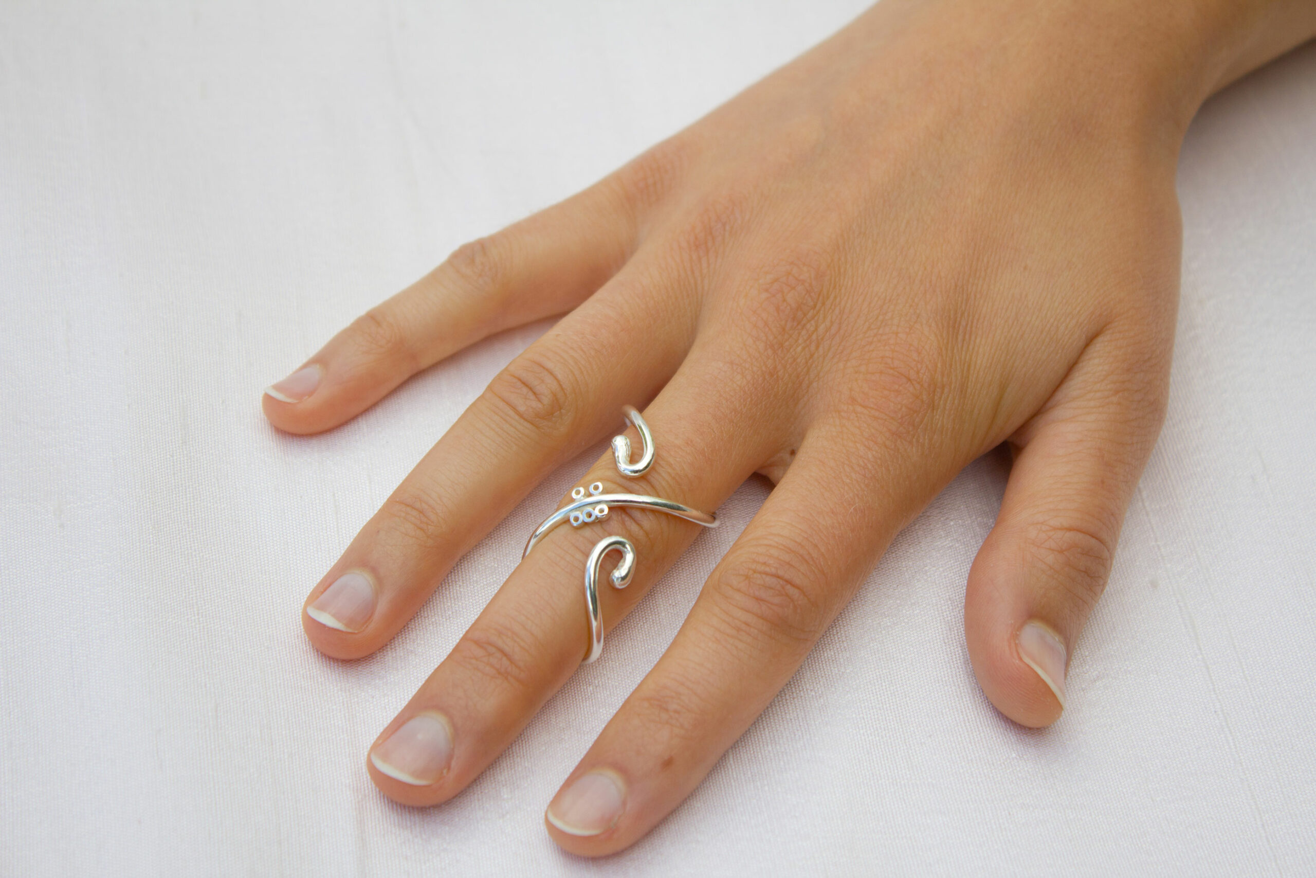 Fingerschienen, Finger Orthese, silver splints, 925 Sterling Silber, Athrose